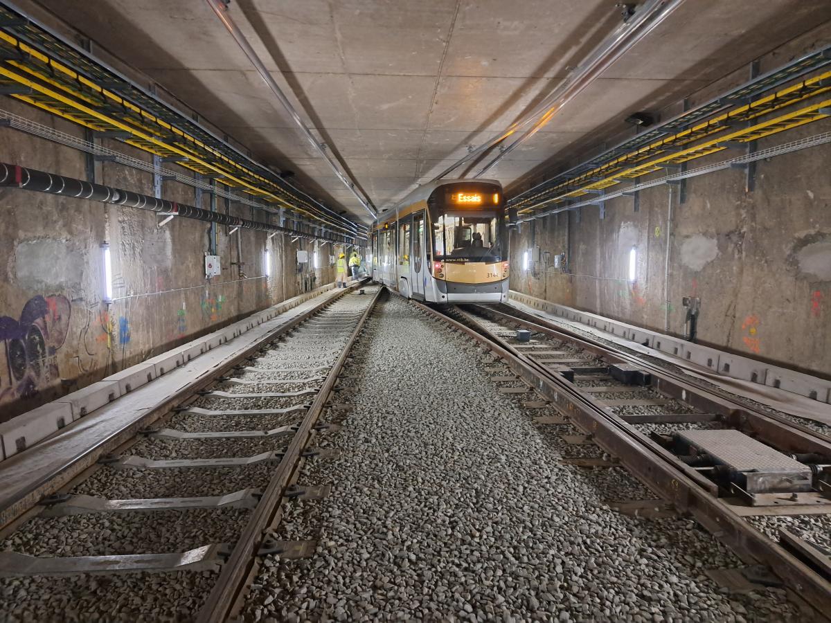 Test tram tunnel Jupiter